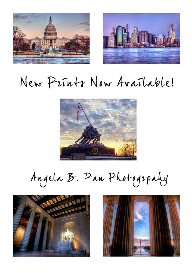 Angela B. Pan Photography, HDR photography, landscapes, washington dc, new york, 