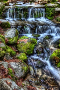 fern springs, water falls, yosemite, water, hdr, landscape, california, angela b. pan, abpan