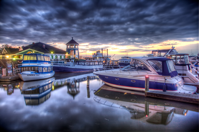 alexandria, va, old towne, boats, dock, hdr, landscape, sunrise, virginia, charter house, travel