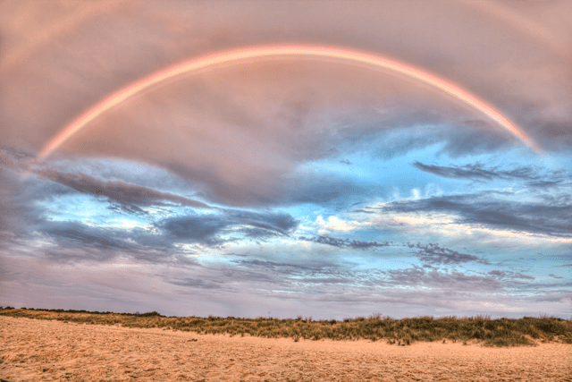 double rainbow, va beach, landscape, hdr, angela b. pan, abpan, photo, photography, 
