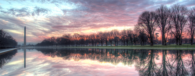 Washington Monument Reflection at Sunrise