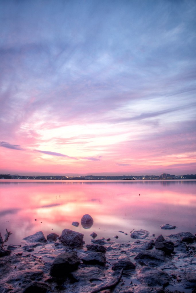 Pink sunrise in Alexandria, VA