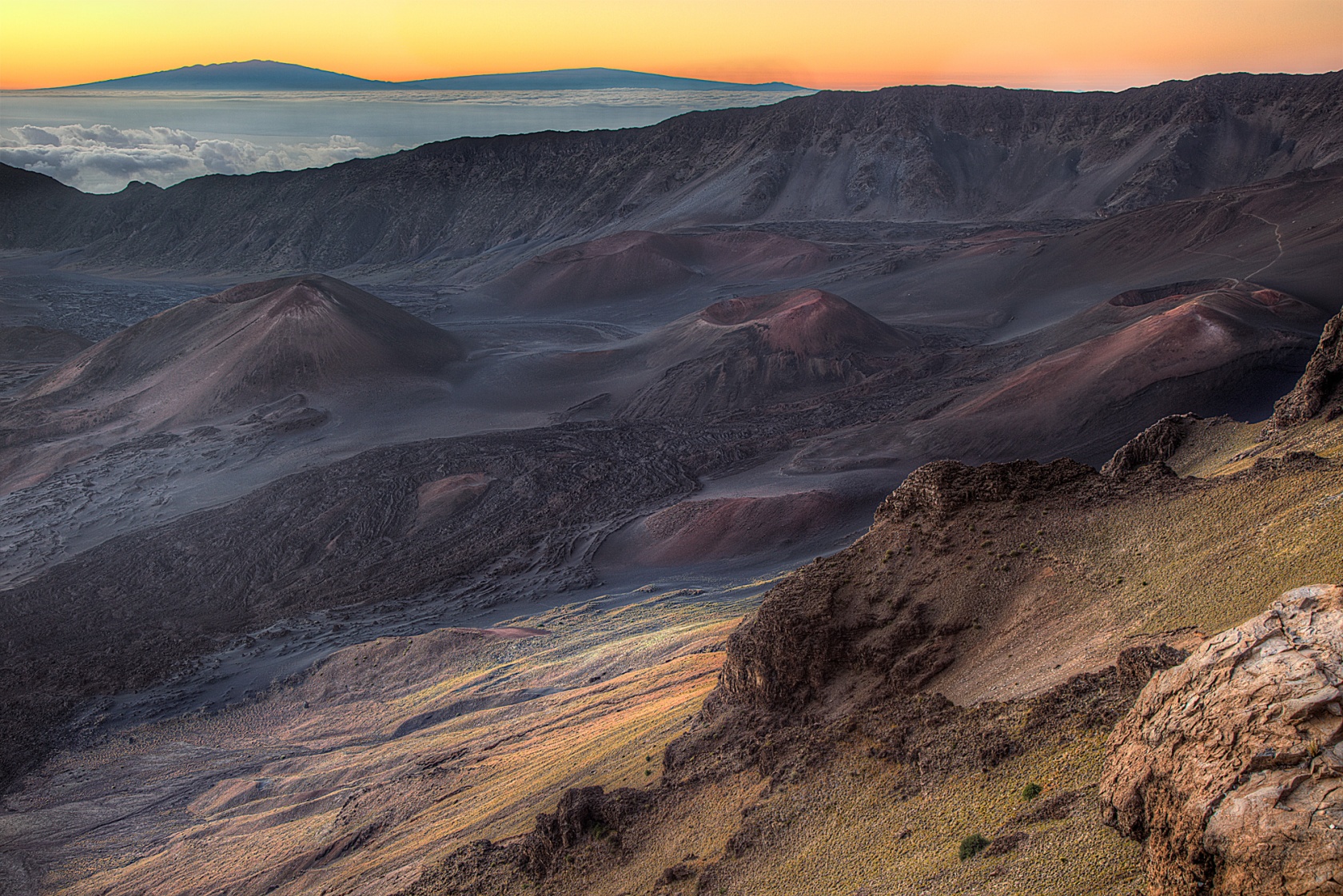 Haleakala Crater in Maui, Hawaii