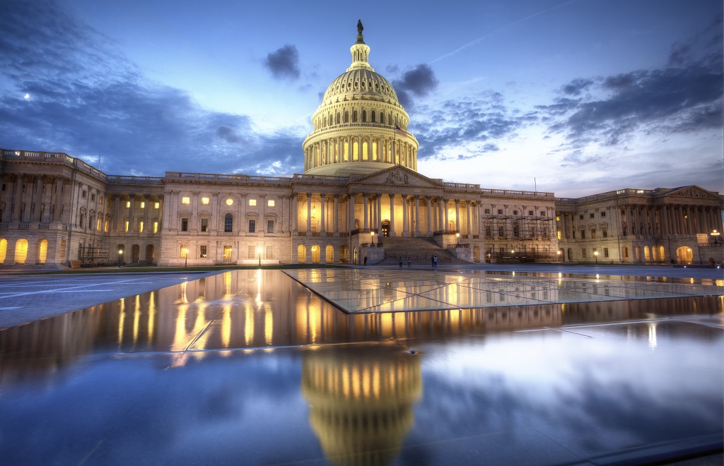 capitol, reflection, sunset, east capitol street, east side, washington dc, capital, 