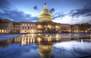 capitol, reflection, sunset, east capitol street, east side, washington dc, capital,