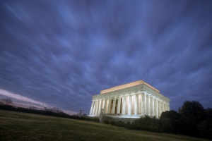 lincoln memorial, sunrise, clouds, hdr, travel, landscape, washington dc