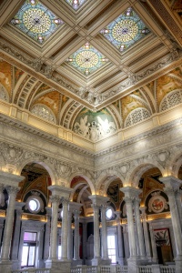 library of congress, interior, inside, architecture, washington dc, gold, decor, angela b pan, abpan, travel, government