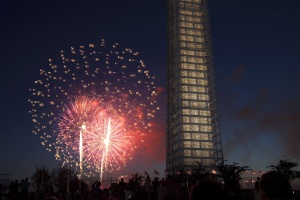 washington monument, scaffolding, fireworks, july 4th, independence day, washington dc,