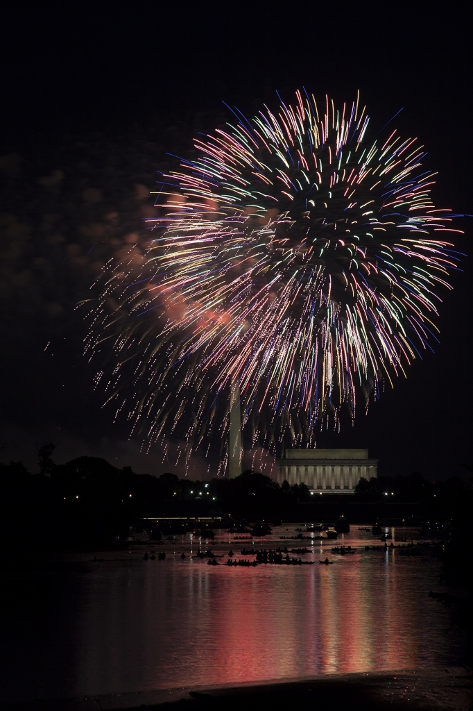 monuments, washington monument, lincoln memorial, capitol, fireworks, forth of july, independence day