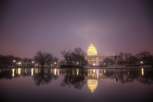 us capitol, united states, angela b pan, christmas tree, fog, sunrise, washington dc, holidays, trees, christmas ornament