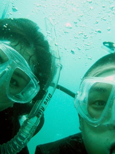 scuba diving, thailand, underwater, camera, fish, krabi, beach, ocean, asia,