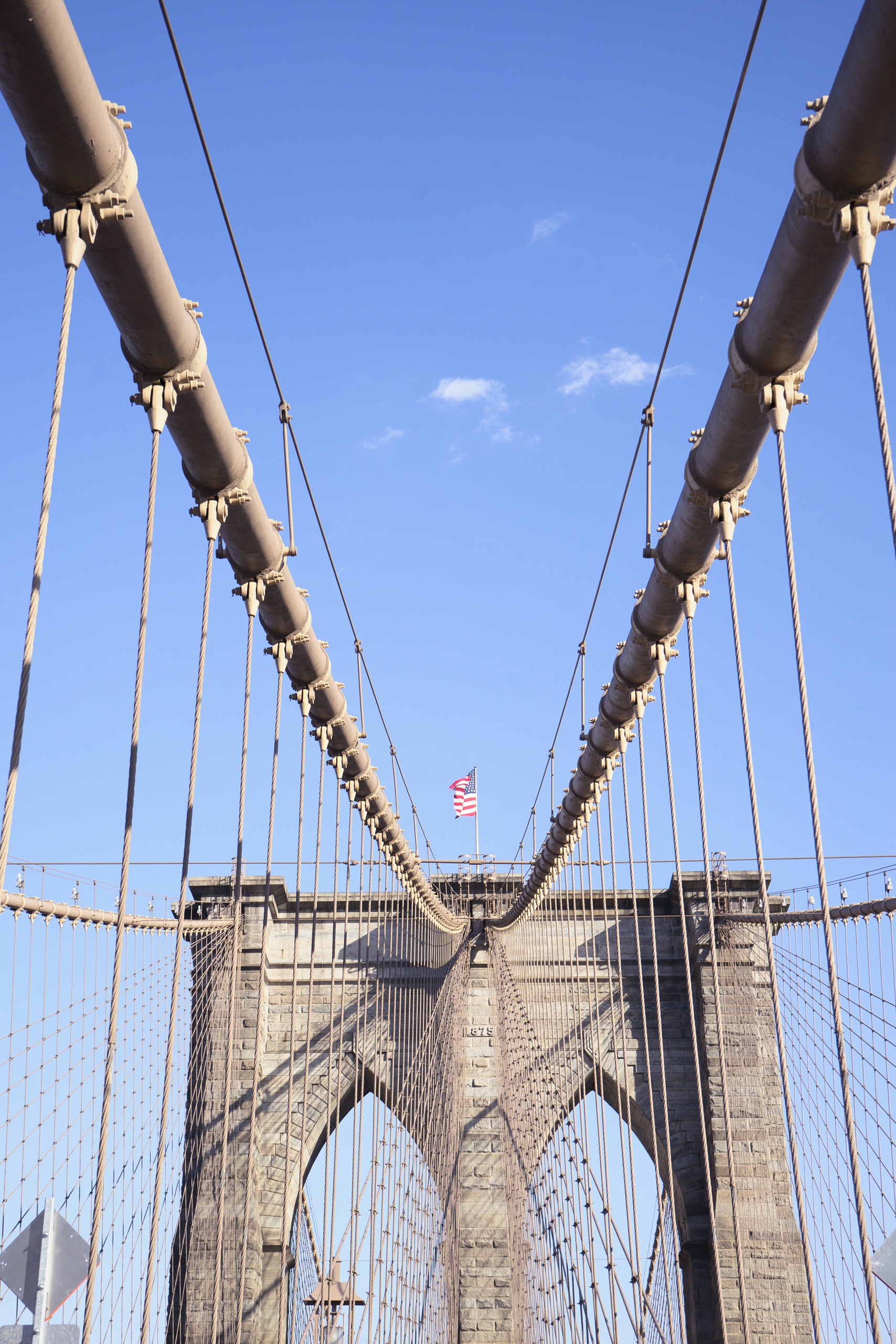 brooklyn bridge, architecture, bridge, walking across, new york, city, manhattan, city