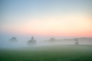 manassas, fog, thunderstorm, rain, virginia, va, battlefield, statue, trees, hills,