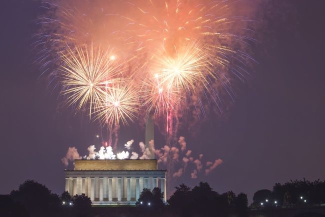 independence day, fireworks, lincoln memorial, july 4th, gw parkway, washington dc, arcanum, mentor, photography, photo,