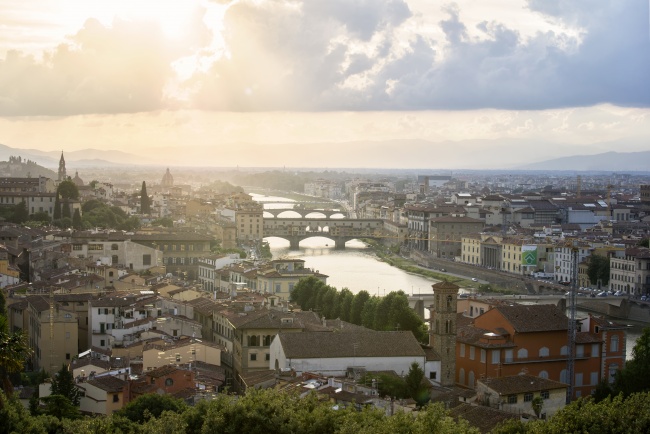 piazzale michelangelo, florence, italy, travel, olltrarno distrcit, italia, city, lookout, panoramic view, hill, arno river, sunset,