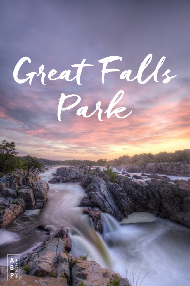 virginia guide, great falls park, mather gorge, potomac river, guide, tips, trail, visit, virginia, maryland, va, md, waterfall, sunrise, sunset, state park, hiking, national park,