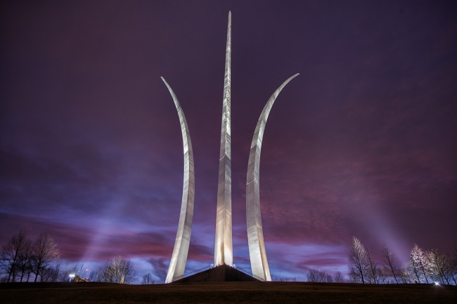 Air Force Memorial, washington dc, arlington, virginia, memorial, air force, columbia pink, fort myer, sunrise, lights, how to, active duty, military,