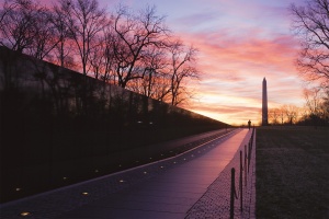 Vietnam Veterans Memorial, Washington DC, sunrise, national mall, armed forces, vietnam war, honor,