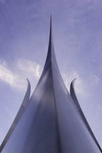 Air Force Memorial, Arlington, virginia, va, United states air force memorial, military, sunset, blue, symmetry, close up