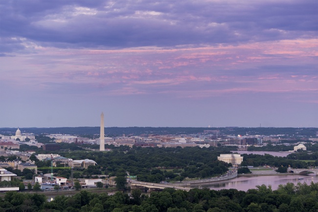 View of DC, washington dc, rosslyn, va, central place, pootie_ting, washington monument, lincoln memorial, jefferson memorial, us capitol, capitol building, national mall, best view of dc, sunset