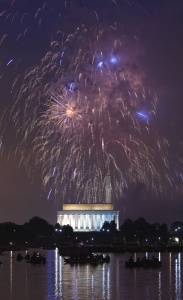 4th of July, indepdence day, 4th, july 4th, fireworks, washington dc, memorial bridge, lincoln memorial, national mall, washington monument, how to photograph fireworks, evening, night, gw parkway