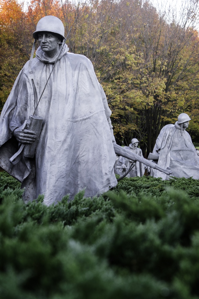 Korean War Memorial, washington dc, national mall, fall colors, autumn, soldiers, memorial, monument, sunrise, early morning, photography tips, photo,