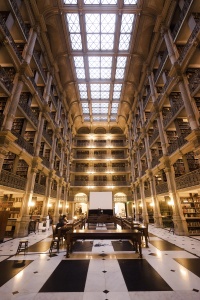George Peabody Library, baltimore, library, architecture, books, city of baltimore, johns hopkins university, peabody institute library, baltimore city college