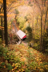 new england, new hampshire, white mountains, national forest, flume gorge, covered bridge, franconia notch