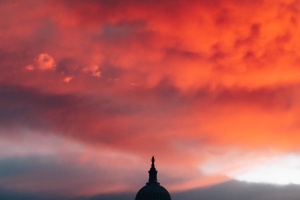 capitol dome, washington dc, sunrise, landscape,