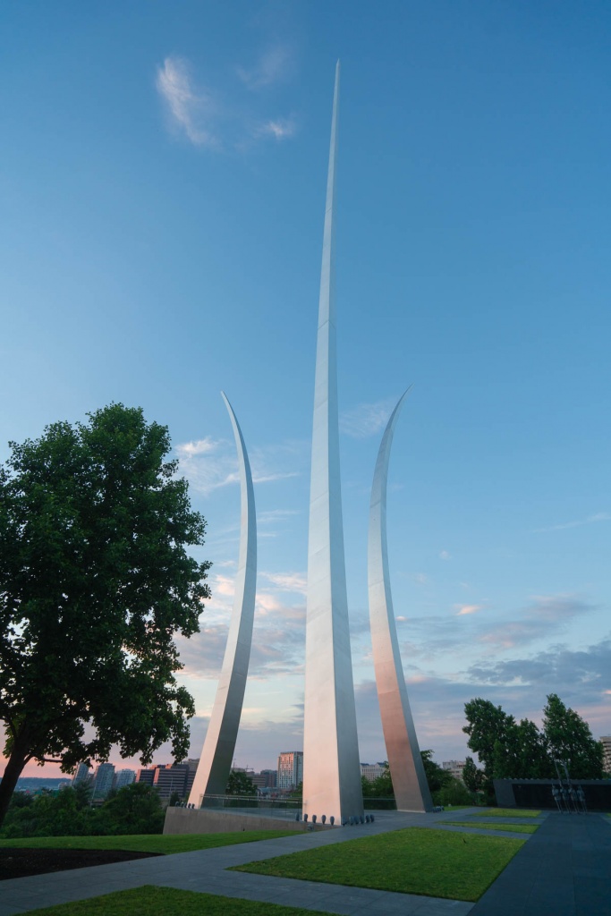 air force memorial, sunrise, virginia, arlington, military